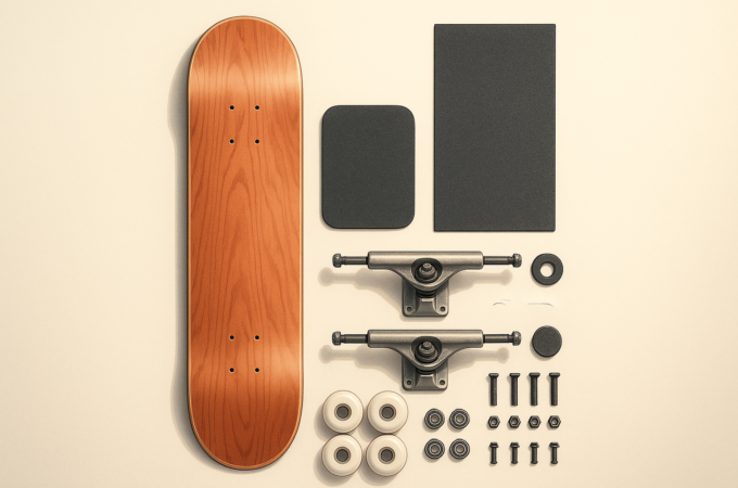 Como montar um skate completo: guia de peças e montagem