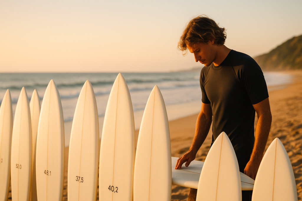 Como escolher a prancha de surf ideal: tamanho e litragem