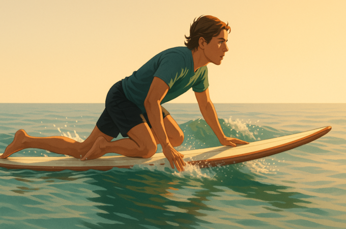Como pegar a primeira onda no surf: guia prático