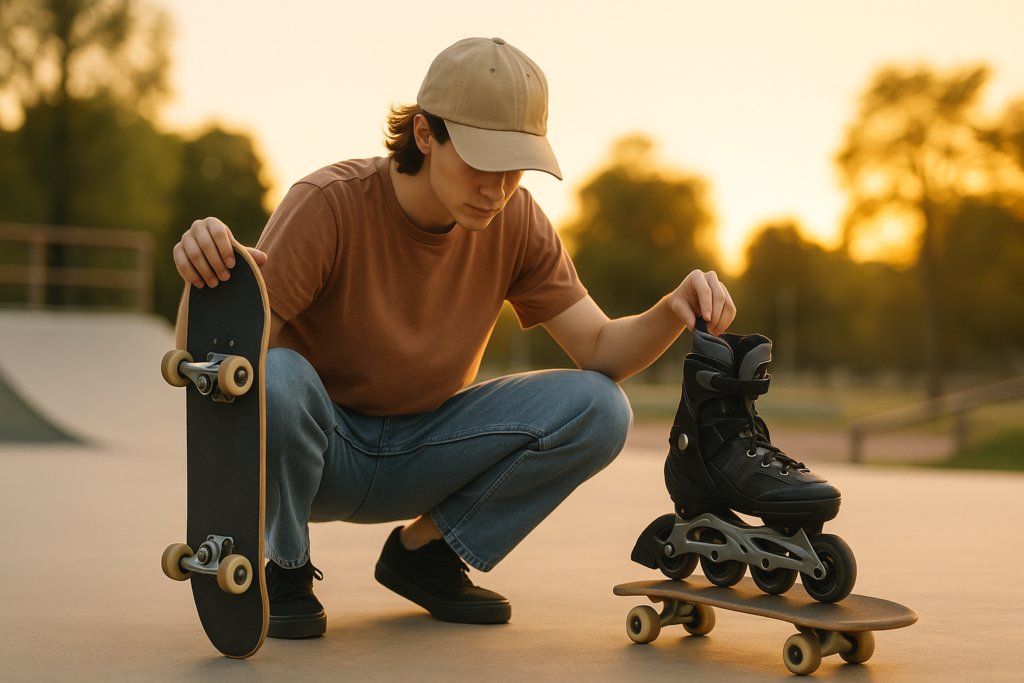 Skate ou patins: qual escolher para começar?