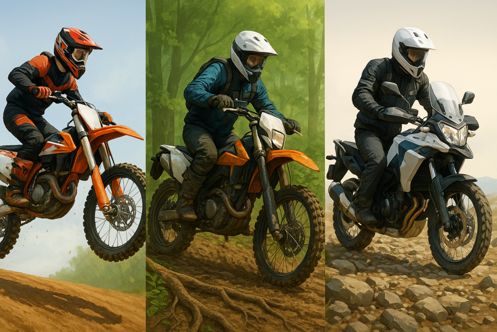 Motocross, trilha ou enduro: entenda as diferenças