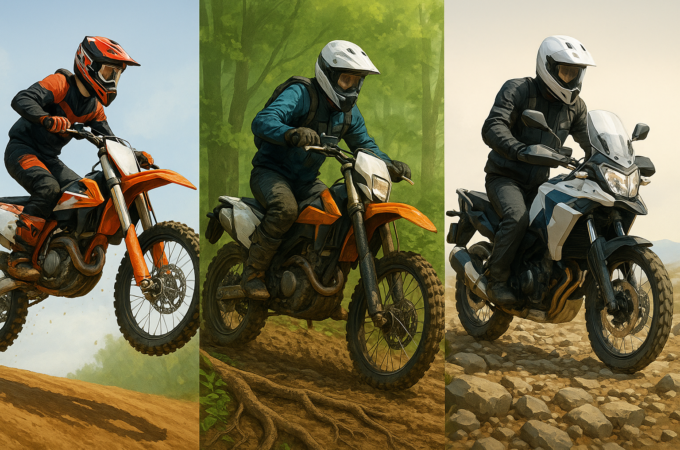 Motocross, trilha ou enduro: entenda as diferenças