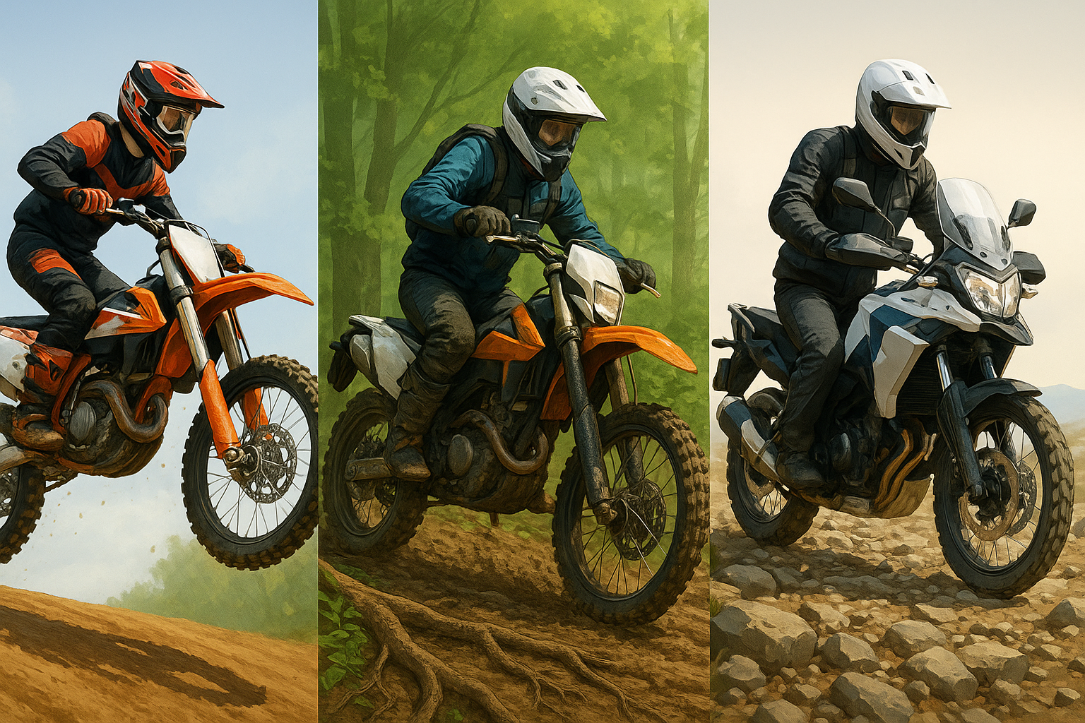 Motocross, trilha ou enduro: entenda as diferenças